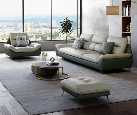 ghế sofa gỗ đơn giản hình chữ L